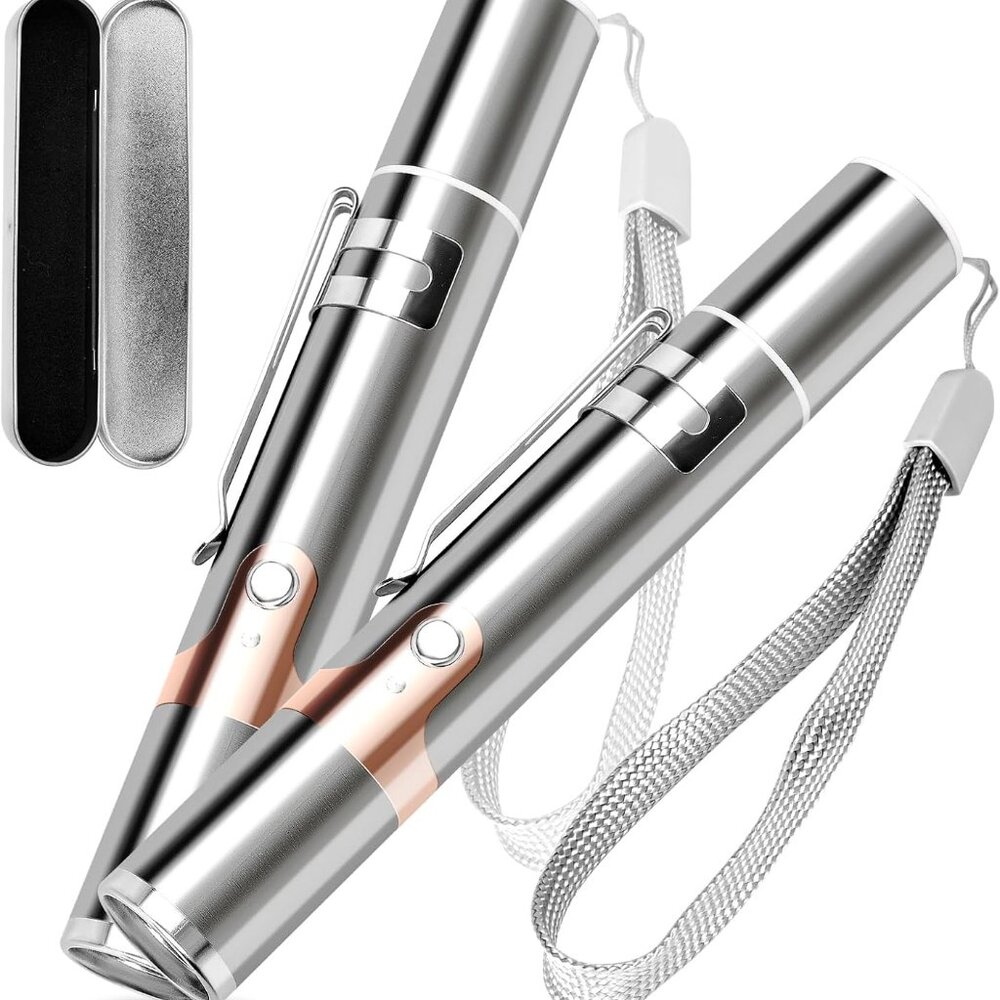 Cat Toys for Indoor Cats, 2 Pieces, Rechargeable, 7 Adjustable Patterns, Interac